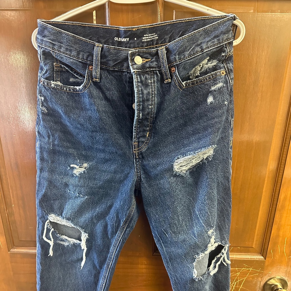 Old Navy button fly jeans